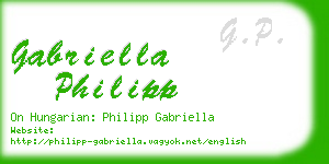 gabriella philipp business card